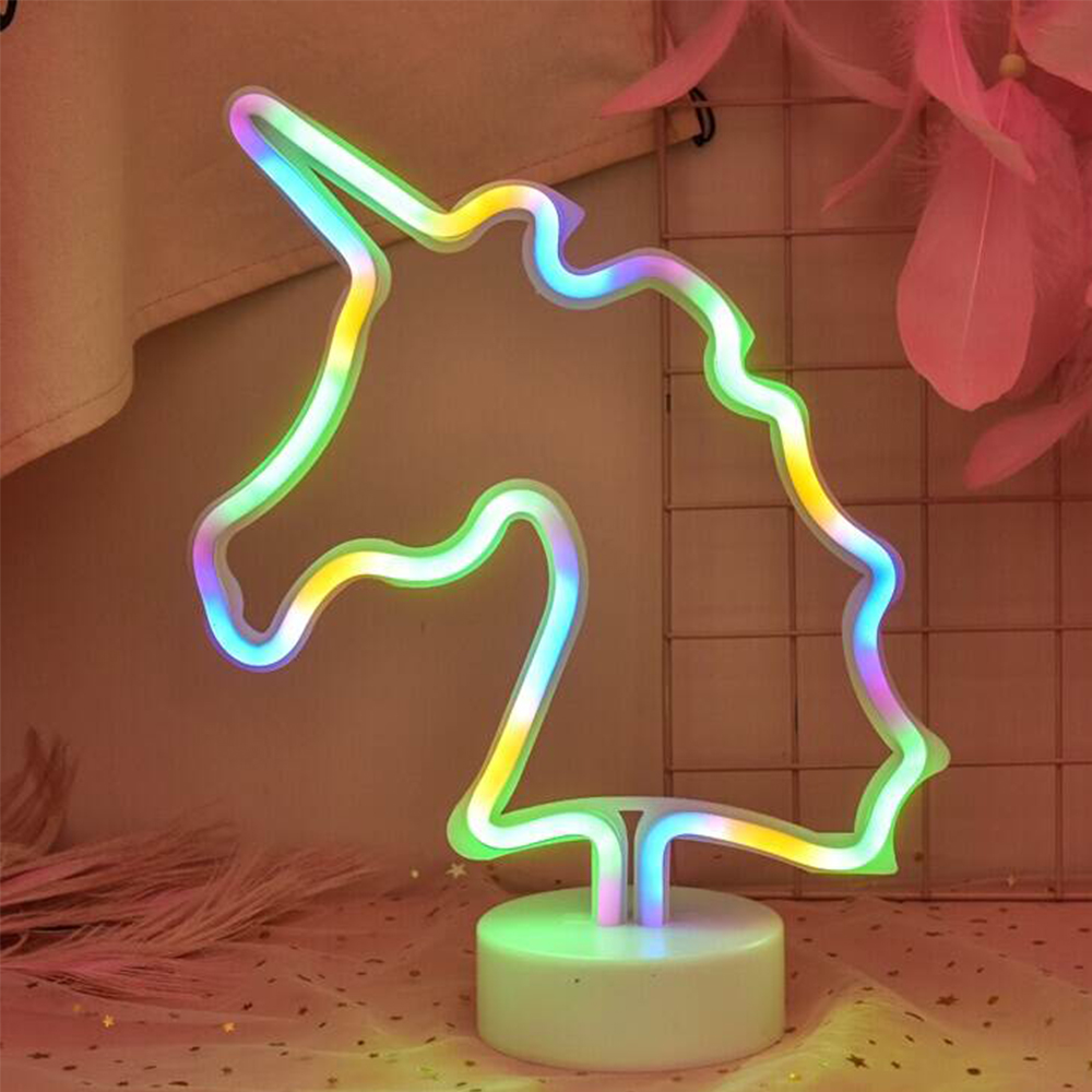 Details About Unicorn Neon Light Signs Rgb Neon Sign Usb Battery Powered Party Wedding Bedroom