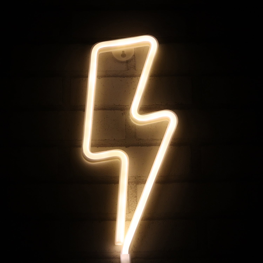 Lightning Neon Light Sign Night Light Operated By Usb Battery Kids Room Decor Ebay